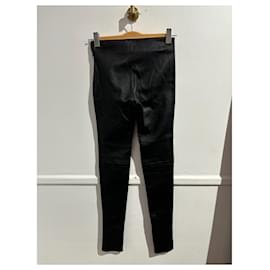 Balenciaga-BALENCIAGA  Trousers T.International XS Leather-Black