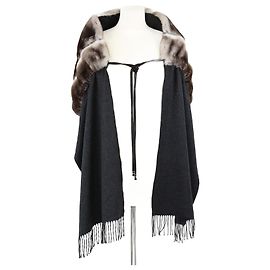 Fendi Lenço Candy Cinza Escuro Cinza
