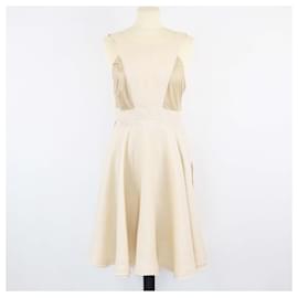 Fendi-FENDI Dresses T.FR  Polyester-Beige