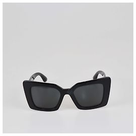 Burberry Chanel Black Daisy Sunglasses Black