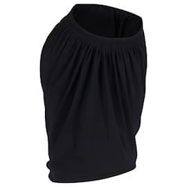 Lanvin-Lanvin Blouson Off Shoulder Top in Black Viscose-Black