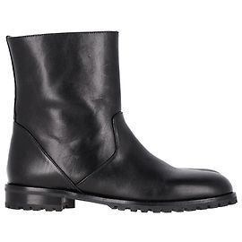 Botas ankle Motosa Manolo Blahnik em couro de bezerro preto Preto
