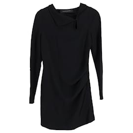 Roland Mouret-Roland Mouret Mini Dress in Black Viscose-Black