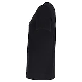 Givenchy- Givenchy Logo Plaque Crewneck T-Shirt in Black Cotton-Black