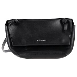 Sac à bandoulière à sangle nouée Alexandria d'Acne Studios en cuir noir Noir