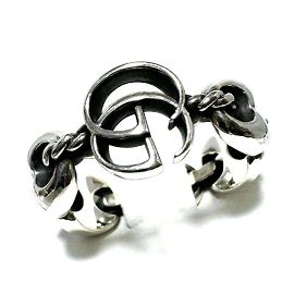 Anello Catena Ancora GUCCI da Uomo in Argento 925 Altro