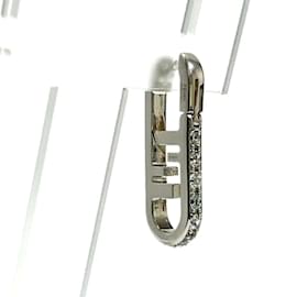 Fendi-Fendi Orlock Drop Earrings-Silvery