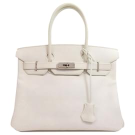 Hermès-Hermes Birkin 30 Handbag-White