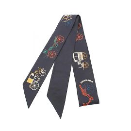 Sciarpa Hermès Long Twilly A Toute Berline Nero