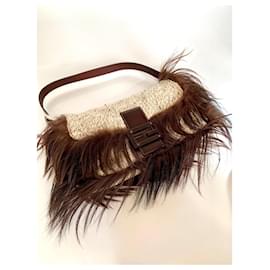 Fendi-Sacs à main-Marron,Beige