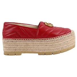 Gucci Leather espadrilles Red