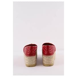 Gucci-Espadrilles en cuir-Rouge