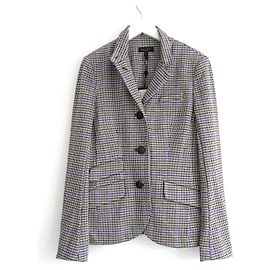 Giacca Blazer a quadri marrone e blu Rag & Bone Slade Marrone