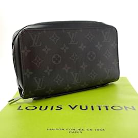 Louis Vuitton-Louis Vuitton Zippy XL Long Wallet-Black,Monogram