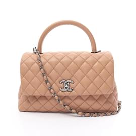 Chanel-Chanel Coco Handle 29 Flap Bag-Beige