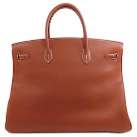 Hermès-Hermes Birkin 40 Handbag in Brown Ardennes Leather-Brown