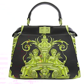 Fendi-Fendi Fendace Peekaboo Handbag-Black