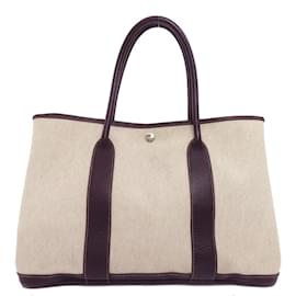 Hermès-Sac Tote PM Hermes Garden-Marron