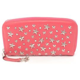Portefeuille long rond Filipa de Jimmy Choo Rose