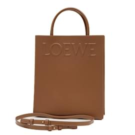 Loewe-Loewe Standard Tote in Sleek Calf Tan-Brown