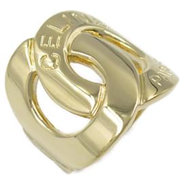 Céline-Celine Double Circle Ring in 18K Yellow Gold-Golden