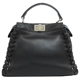 Fendi-Sac à main Fendi Peekaboo-Noir