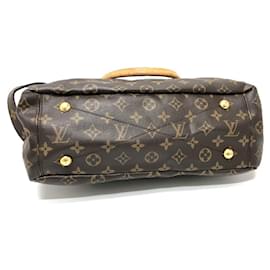 Louis Vuitton-Louis Vuitton Monogram Pallas MM Shoulder Bag-Brown,Golden