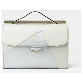 Fendi-FENDI Gray Leather Bag - 101301-Grey