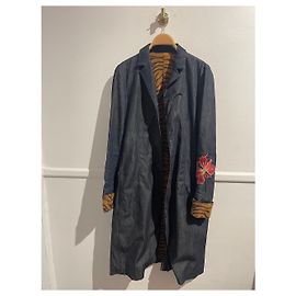 Cappotti VERSACE T.FR 36 Denim - Jeans Blu