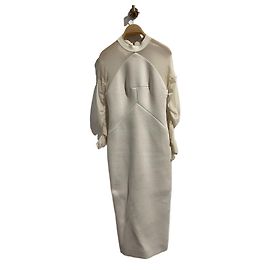 Robe BALENCIAGA T.FR 36 Polyester Blanc