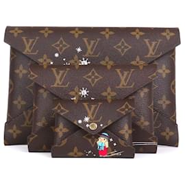 Louis Vuitton-LOUIS VUITTON Bolsas de mão T. Couro-Marrom