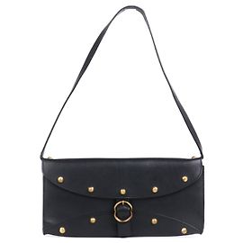 Céline CELINE - Borsa a spalla Celine in pelle liscia nera vintage Nero