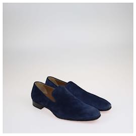 Christian Louboutin-CHRISTIAN LOUBOUTIN Ballerines T.EU 40 Suède-Bleu