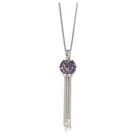 David Yurman Berries Quastenhalskette mit Amethyst in Sterlingsilber Andere