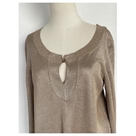 Hermès-Silk Tunic-Golden,Metallic