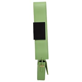 Jacquemus-Jacquemus Le Carinu Shoulder Bag in Green Leather-Green,Olive green