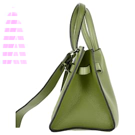 Lanvin-Lanvin Small Bogey Padlock Hand Bag in Red Leather-Red