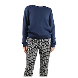 Apc Blauer schwerer Wollmischpullover - Größe S Blau