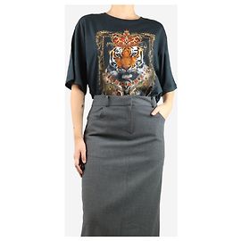 Camilla Camiseta gráfica azul adornada - talla S Azul