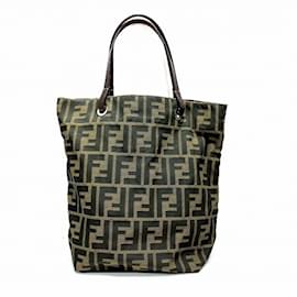 Fendi-Fendi Zucca Handbag-Brown