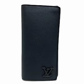 Louis Vuitton-Louis Vuitton Aerogram Portefeuille Brazza Bi-fold Wallet-Black