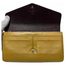 Louis Vuitton-Louis Vuitton Epi Portefeuille Sarah M60529 Long Wallet-Brown,Other