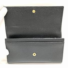 Gucci-Gucci Petit Marmont 456116 Long Wallet-Black