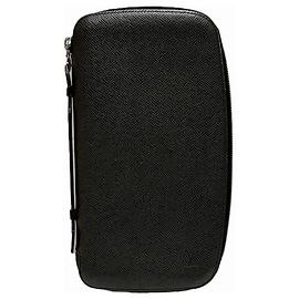 Louis Vuitton Taiga Organizer Atoll M30652 Travel Case Bag Grey