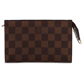 Pochette a secchiello Marais Damier Ebene marrone Louis Vuitton Marrone