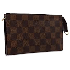 Louis Vuitton-Bolsa bucket Marais Damier Ebene marrom Louis Vuitton-Marrom