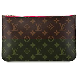 Louis Vuitton-Louis Vuitton Brown Monogram Neverfull Pochette-Brown