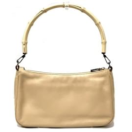 Gucci-Gucci Bamboo 001 3865 Handbag-Beige