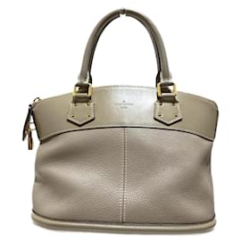 Louis Vuitton-Louis Vuitton Suhali Lockit PM Handbag-Brown