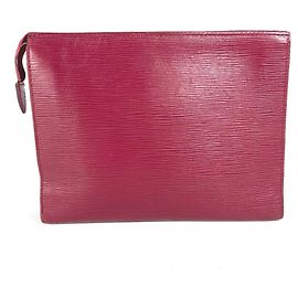 Neceser de Maquillaje 26 Epi de Louis Vuitton Roja Fucsia